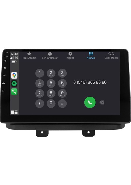 Fiat Doblo (2002-2010) Android 14 Multimedya - 4 GB Ram - 64 GB Hafıza - Carplay CRV-4772XD