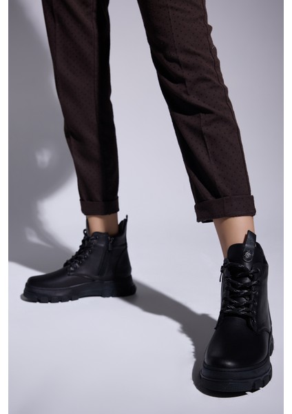 Angelika Deri Bağcıklı Kadın Bot indirimleri