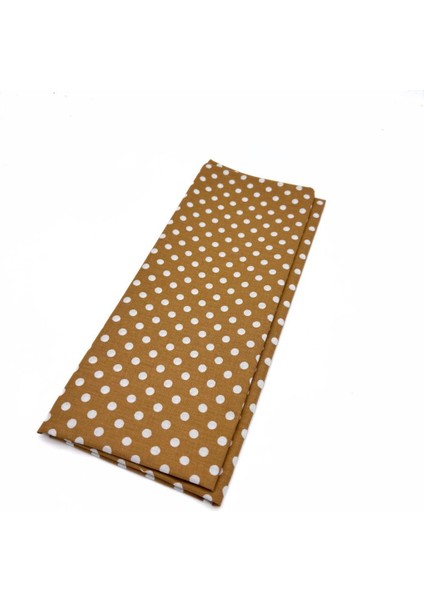 120 X 50 Cm Pamuklu Astarlık Kumaş Hardal Sarı Küçük Puantiyeli