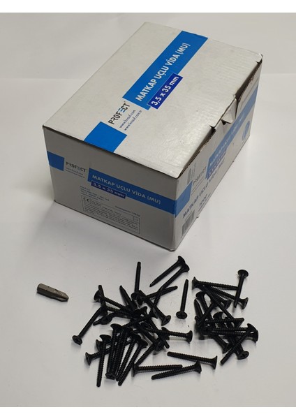 Profect Matkap Uçlu Alçıpan Vidası 3,5X35 mm 1 kutu 1000 adet