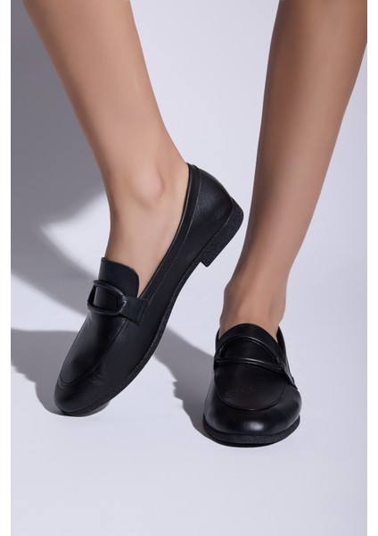 Adel Hakiki Deri Kadın Loafer