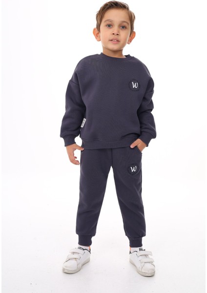 Erkek Çocuk Nakışlı Eşofman Takım