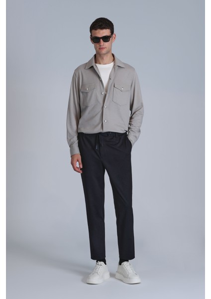 Cameron Erkek Basic Gömlek Slim Fit Lacivert