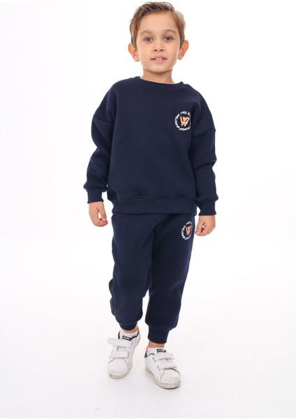 Erkek Çocuk Nakışlı Eşofman Takım