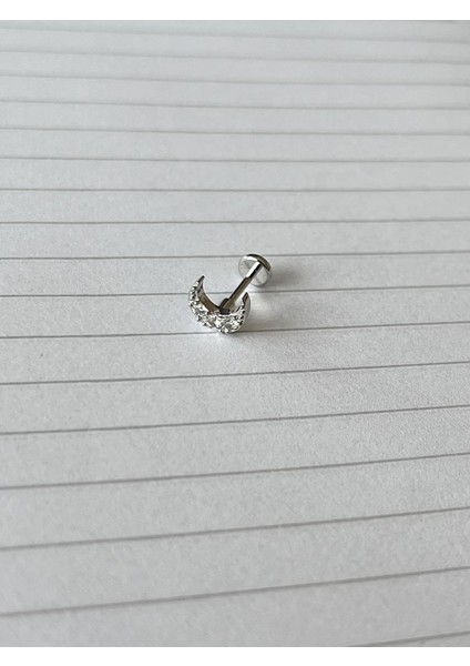 Minik Hilal Piercing (Arkası Düz)