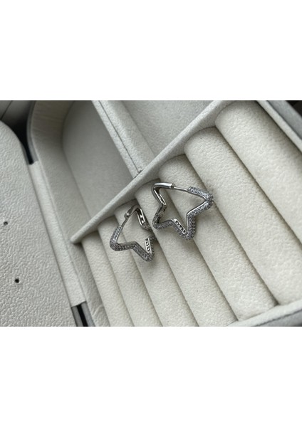 Star Silver Halka Küpe
