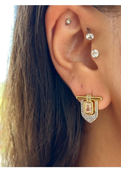 Medal Diamond Vip Küpe