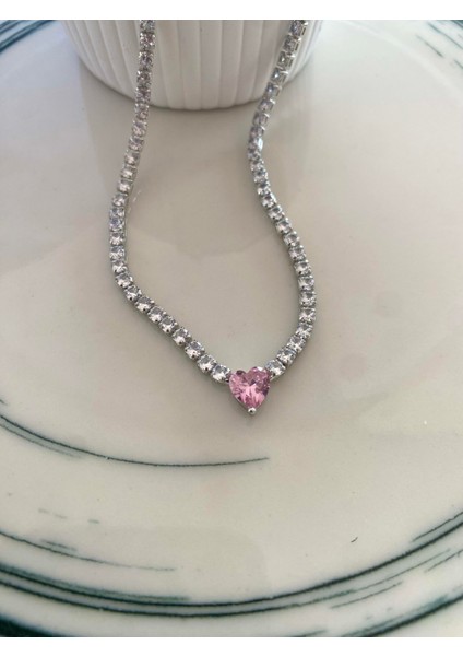 Su Yolu Kolye Basic Pink Heart