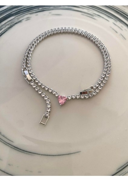 Su Yolu Kolye Basic Pink Heart