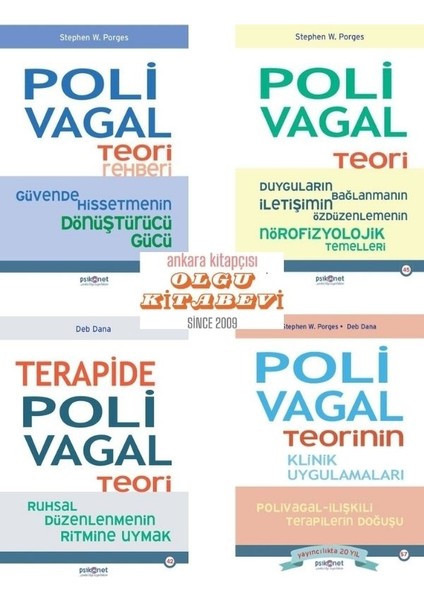 Polovagal Teorinin Klinik Uygulamaları - Polivagal Teori Rehberi - Polivagal Teori - Terapide Polivagal Teori 4 Kitap - Stephen W. Porges