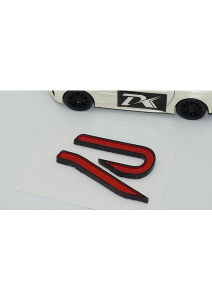 R Line Yeni Nesil Bagaj Kırmızı Logo Arma Volkswagen Ile Uyumlu