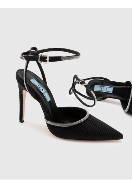 Ainsley Deri Kadın Siyah Topuklu Sandalet fiyatları