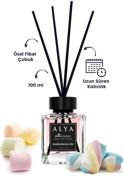 Nature\'s Scents Marshmallow Bambu Çubuklu Oda Kokusu