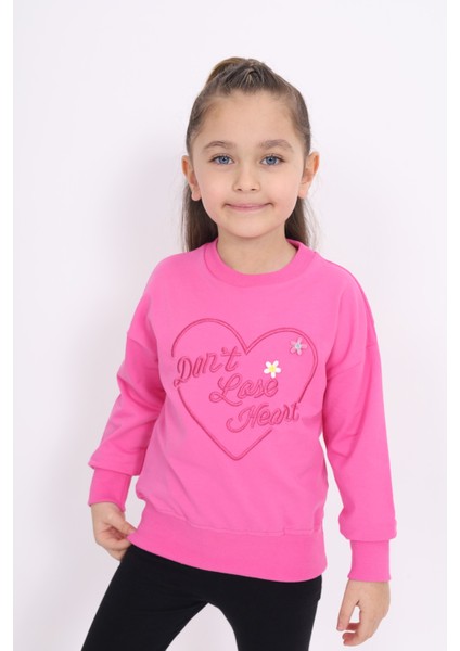 Kız Çocuk Nakışlı Sweatshirt