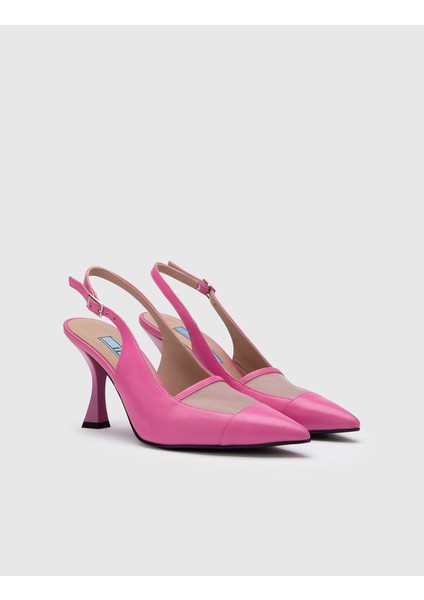 Pedro Deri Kadın Pembe Topuklu Sandalet