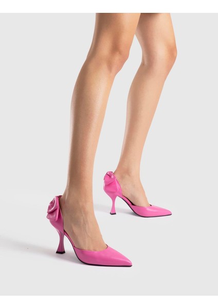 Javadd Deri Kadın Pembe Topuklu Sandalet fiyatları