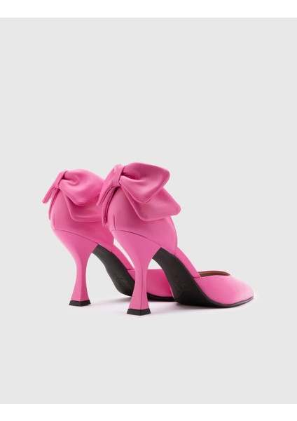 Javadd Deri Kadın Pembe Topuklu Sandalet indirimleri