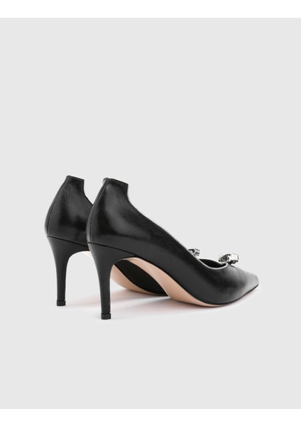 Joep Hakiki Deri Kadın Siyah Topuklu Ayakkabı indirimleri