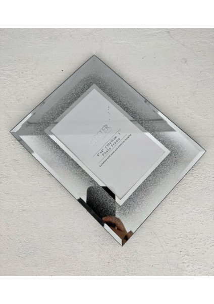 Aynalı Simli Çerçeve Gümüş 10x15 Cm fırsatları