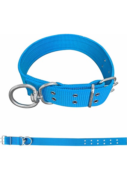 Savex Dokuma Köpek Boyun Tasması Mavi 5*80 cm