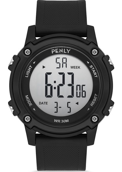 Dijital Kol Saati 8111 Model Siyah +2 Renk Kronometre-Alarmlı 5ATM Su Geçirmez