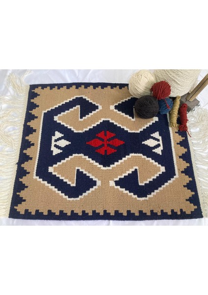 Kilim El Dokuma Saf Yün Kök Boya