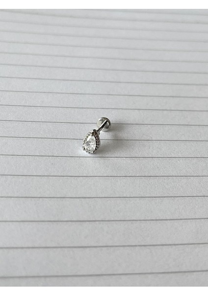 Su Damlası Piercing (Arkası Düz)