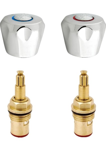 Musluk Başlığı Kafası Aç Kapa Pratik Salmastra 2 Adet Batarya Yedek Başlık Set indirimleri