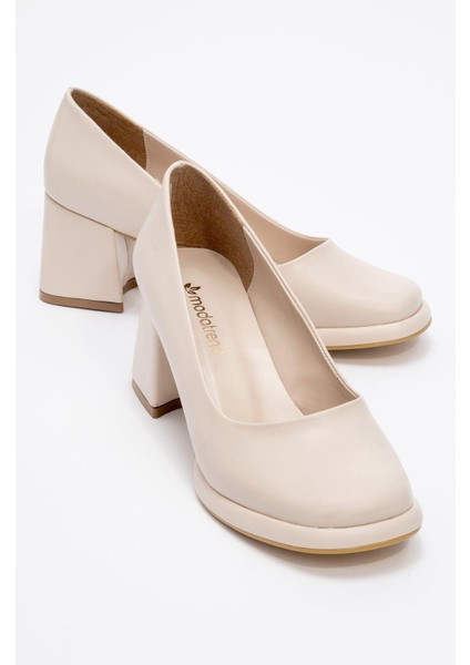 Kadın Topuklu Ayakkabı Ten Cilt