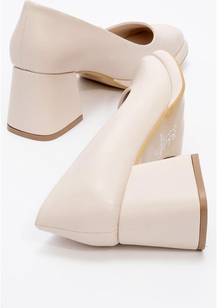 Kadın Topuklu Ayakkabı Ten Cilt fırsatları