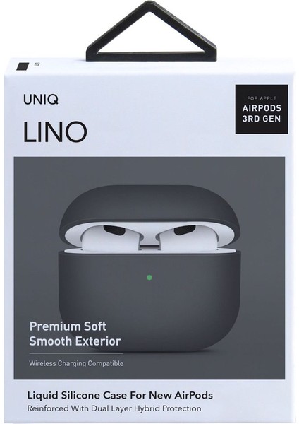 Airpods 4 (4. Nesil) Uyumlu Kılıf Lino Serisi Silikon Kablosuz Şarj Destekli Koruyucu