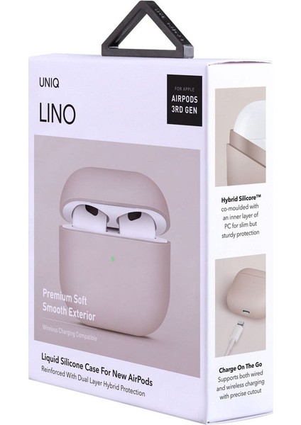 Airpods 4 (4.Nesil) Uyumlu Kılıf Lino Serisi Silikon Kablosuz Şarj Destekli Koruyucu