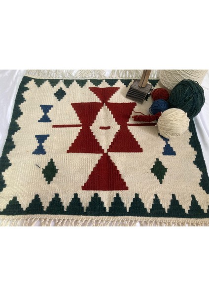 Kilim El Dokuma Saf Yün Kök Boya
