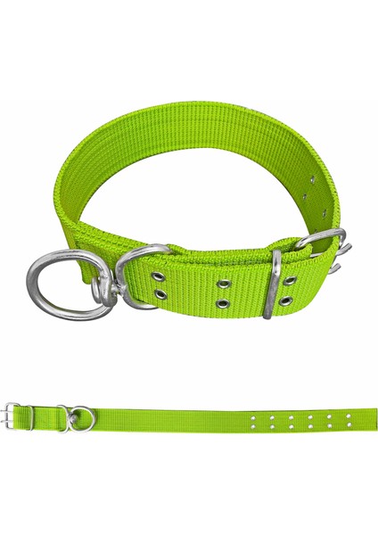 Savex Dokuma Köpek Boyun Tasması Yeşil 5*80 cm