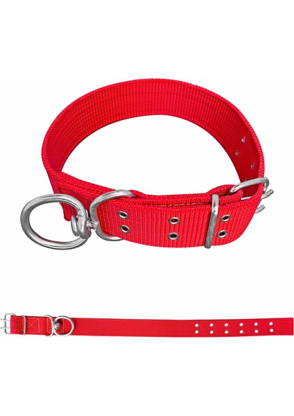 Savex Dokuma Köpek Boyun Tasması Kırmızı 5*80 cm