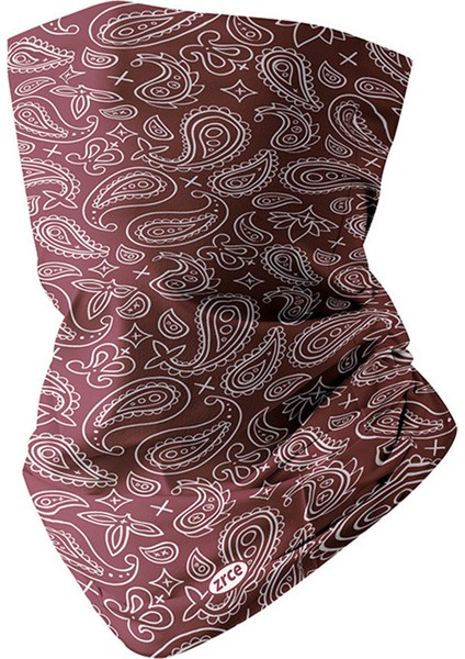 Açık Hava Bisiklet Paisley Desenli Buz Ipek Anti-Uv Boyun Balaklava (Yurt Dışından)