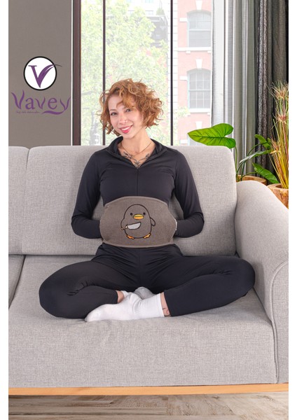 Özel Gün Kemeri Bel-Diz-Omuz-Boyun Ağrılarılarına Son Termojel Hediyeli Kemer Civciv Kahve Rengi