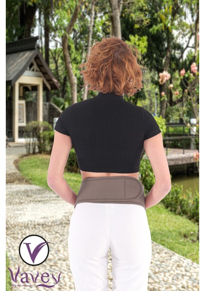 Özel Gün Kemeri Bel-Diz-Omuz-Boyun Ağrılarılarına Son Termojel Hediyeli Kemer Civciv Kahve Rengi