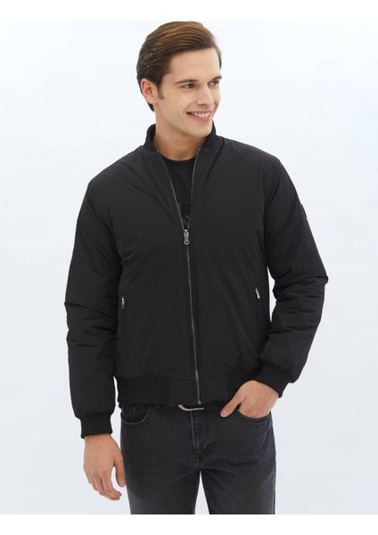 Antrasit Regular Fit Dik Yaka Casual Dokuma Mont fiyatları