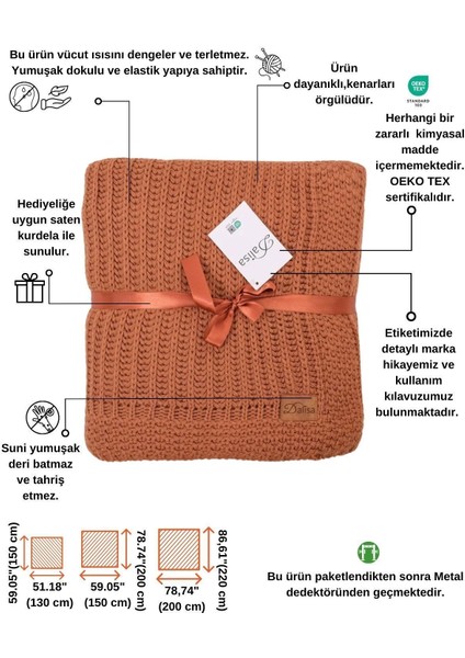 Yumuşak ve şık örgü triko yatak ve koltuk örtüsü, sıcak ve rahat kullanım sağlar. fiyatları