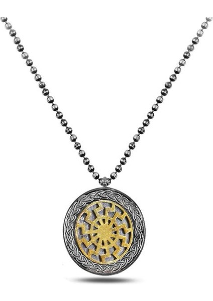 Viking Güneş Tılsımı Döngüsü Erkek Gümüş Kolye fırsatları