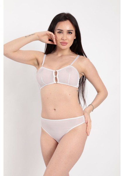 Beyaz Tül Sütyen Takım - 881 fiyatları