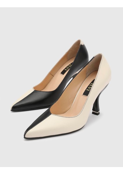 Fleur Hakiki Deri Kadın Siyah Topuklu Ayakkabı fırsatları