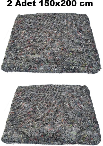 Çok Amaçlı 2 Adet 150X210 cm Keçe Battaniye Şantiye Nakliye Battaniyesi