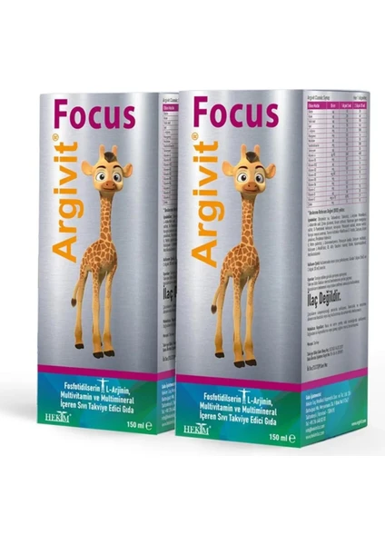 Focus Şurup 150 Ml 2 Adet