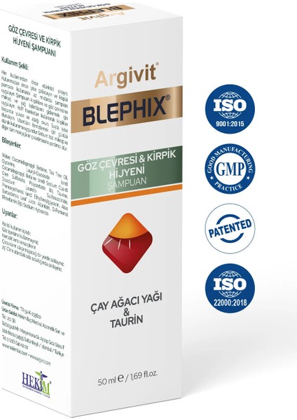 Blephix Göz Çevresi ve Makyaj Temizleme Şampuanı 50 ml