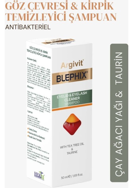 Blephix Göz Çevresi ve Makyaj Temizleme Şampuanı 50 ml