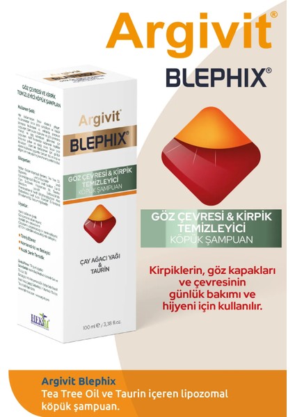 Blephix Göz Çevresi ve Makyaj Temizleme Köpüğü 100 ml