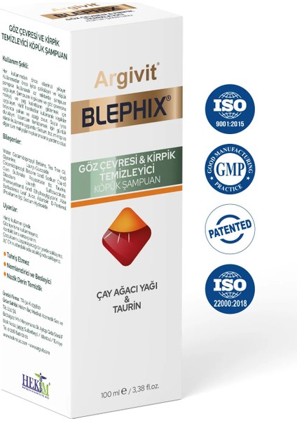 Blephix Göz Çevresi ve Makyaj Temizleme Köpüğü 100 ml
