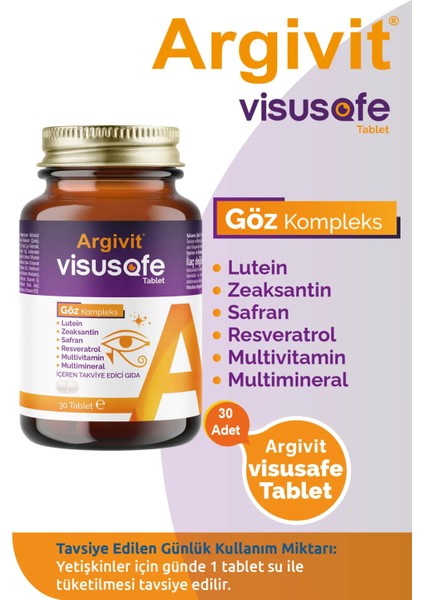 Visusafe 30 Tablet 2'li Paket